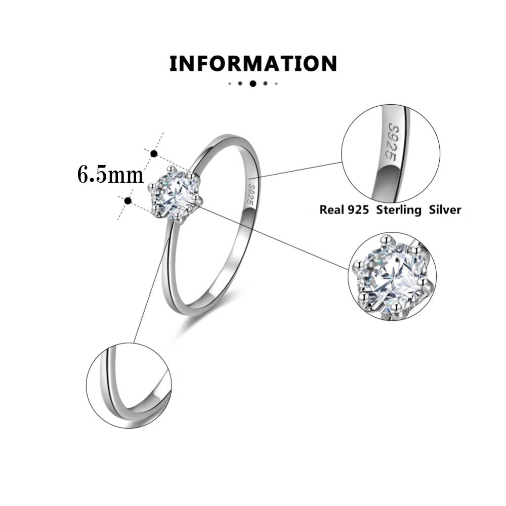 プラチナ ダイヤモンドリング1 ct 6.5 mmDカラー | コネコ（koneko）