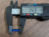 青色円柱型ペン部品 143mm