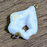 ハンドメイド 天然石 ジオード ペンダントトップ