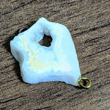 ハンドメイド 天然石 ジオード ペンダントトップ