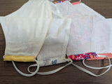 ハンドメイド 布マスク 4枚セット人絹 シルク