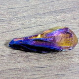 4cmチタンオーラ 天然石 ルース 紫と金の光沢