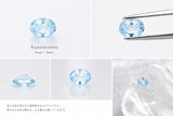 天然石　アクアマリン　6ｍｍ×8ｍｍ　一粒