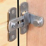ドアキャッチ ドアロック 90度ステンレス製ドア掛け金ラッチ ドア留め金ロック ボルトを含む 1個入り