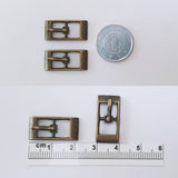 ミニ ベルト バックル 22mm ブロンズ 革小物の製作 ベルトバックルレザークラフト金具 ミニチュアバックル 10個
